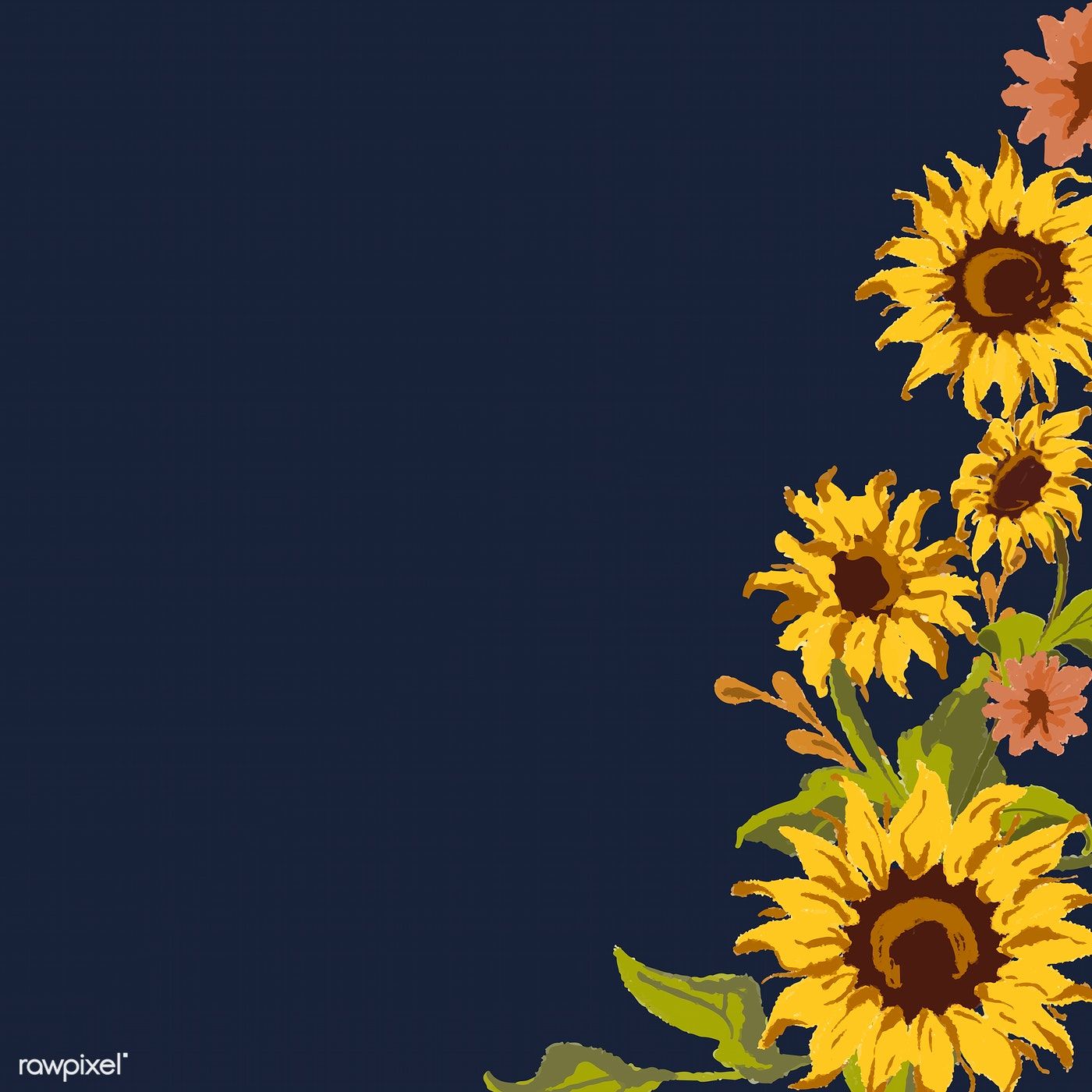 Blue Sunflower Wallpapers