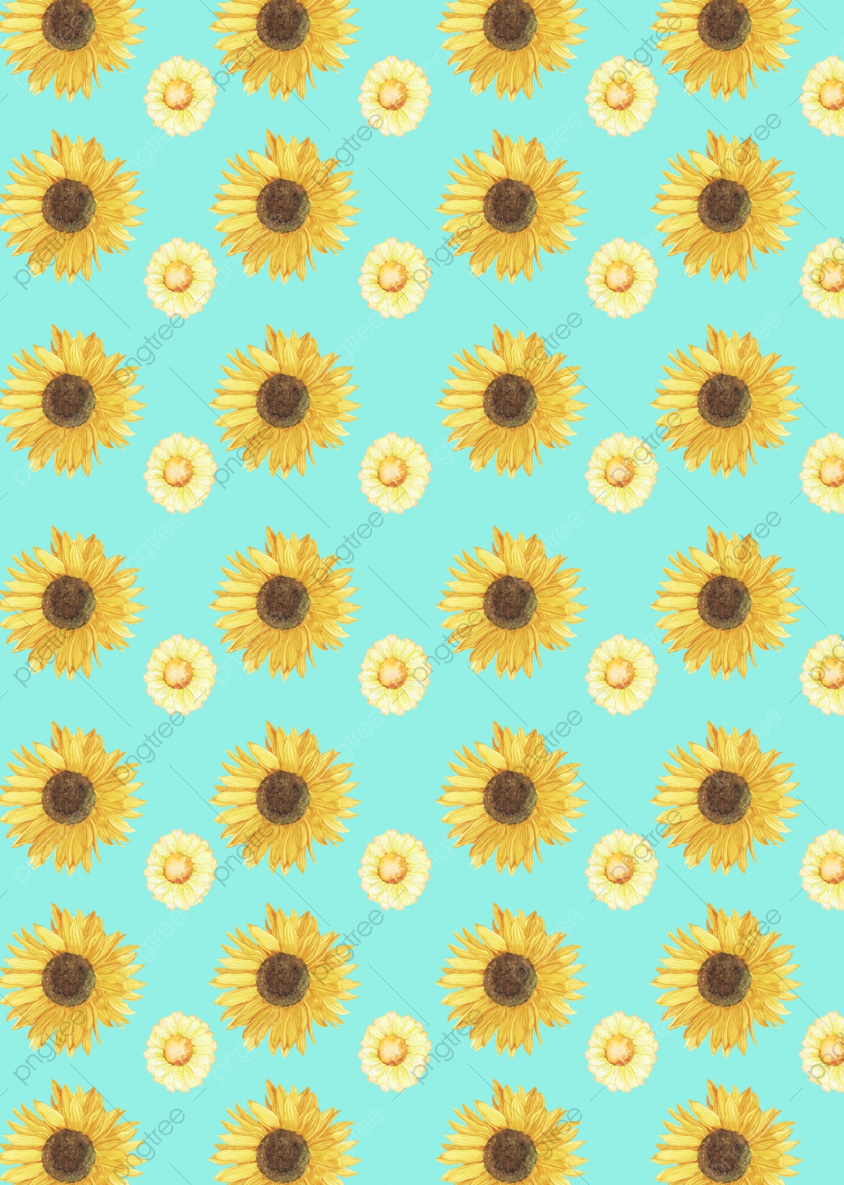 Blue Sunflower Wallpapers