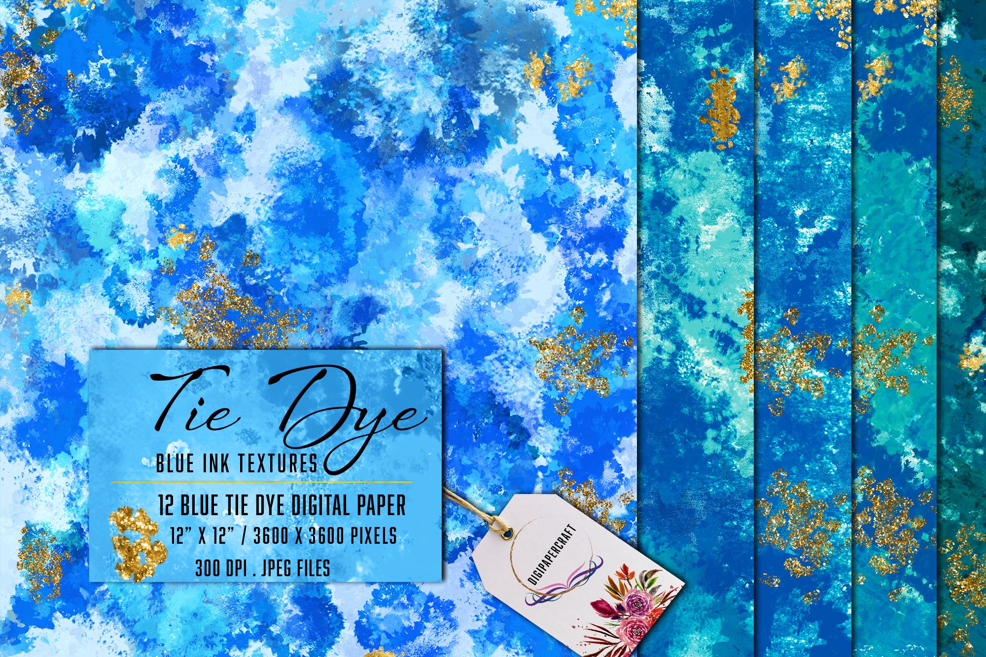 Blue Tie Dye Wallpapers