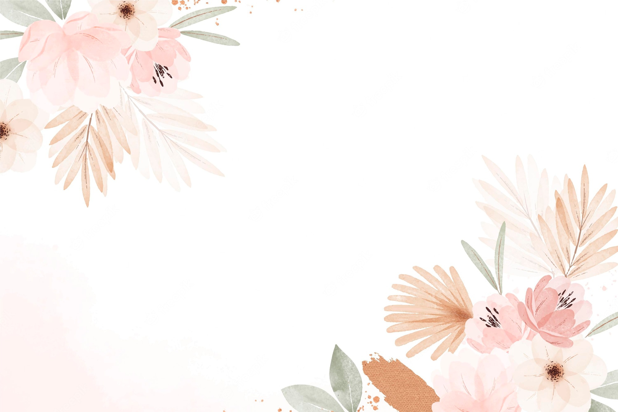 Bohemian Floral Wallpapers