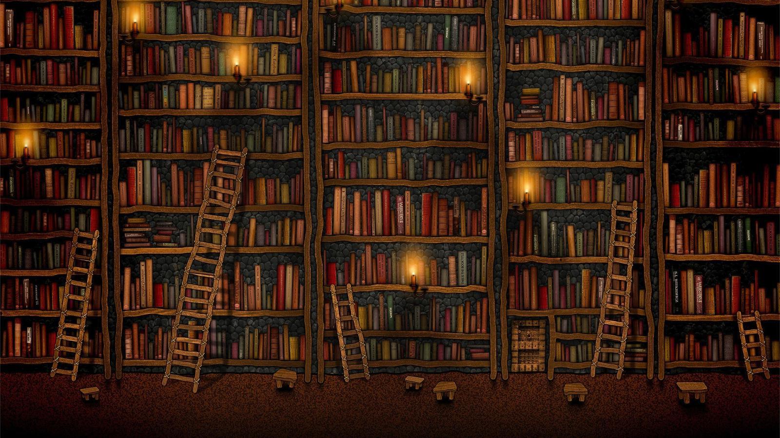 Bookshelf Wallpapers