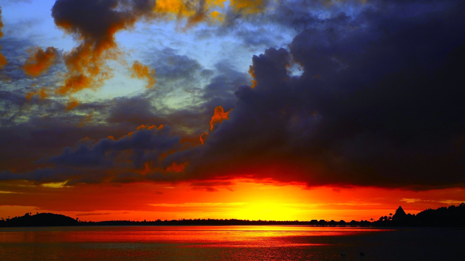 Bora Bora Sunrise Wallpapers