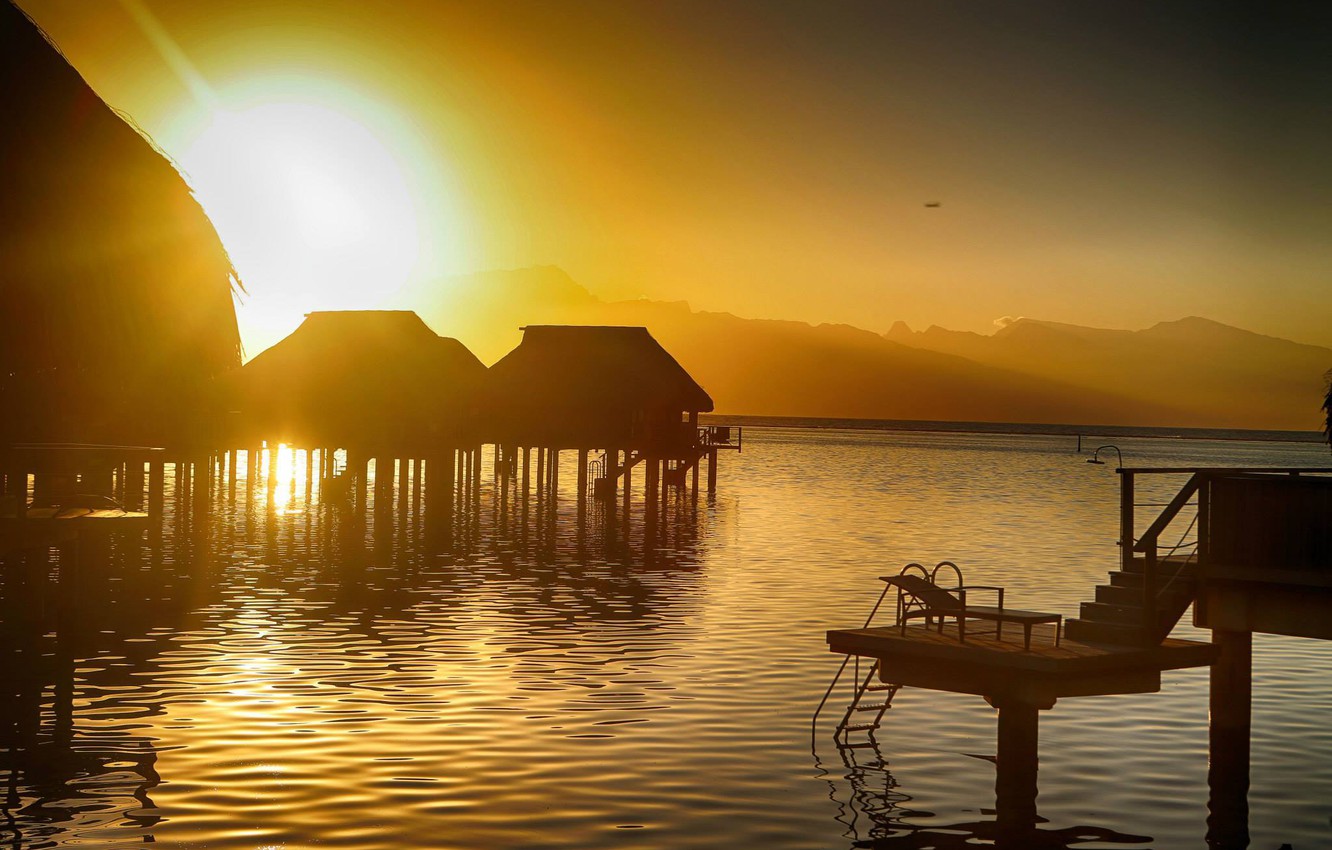 Bora Bora Sunrise Wallpapers