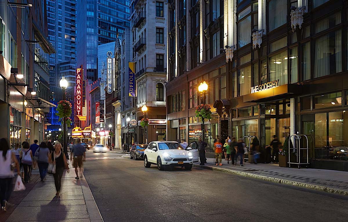 Boston Streets Night Wallpapers