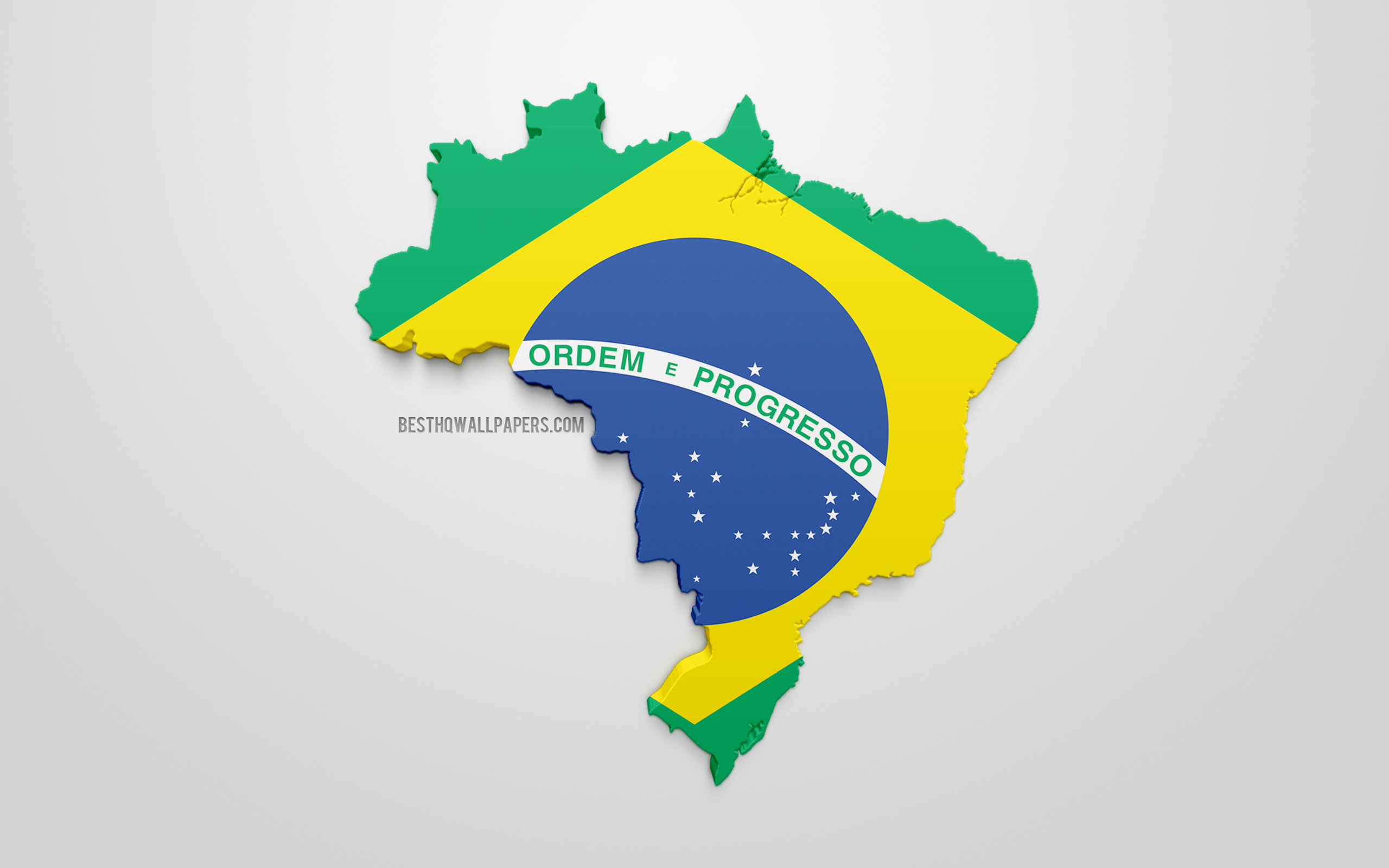 Brazil Flag 3D Wallpapers