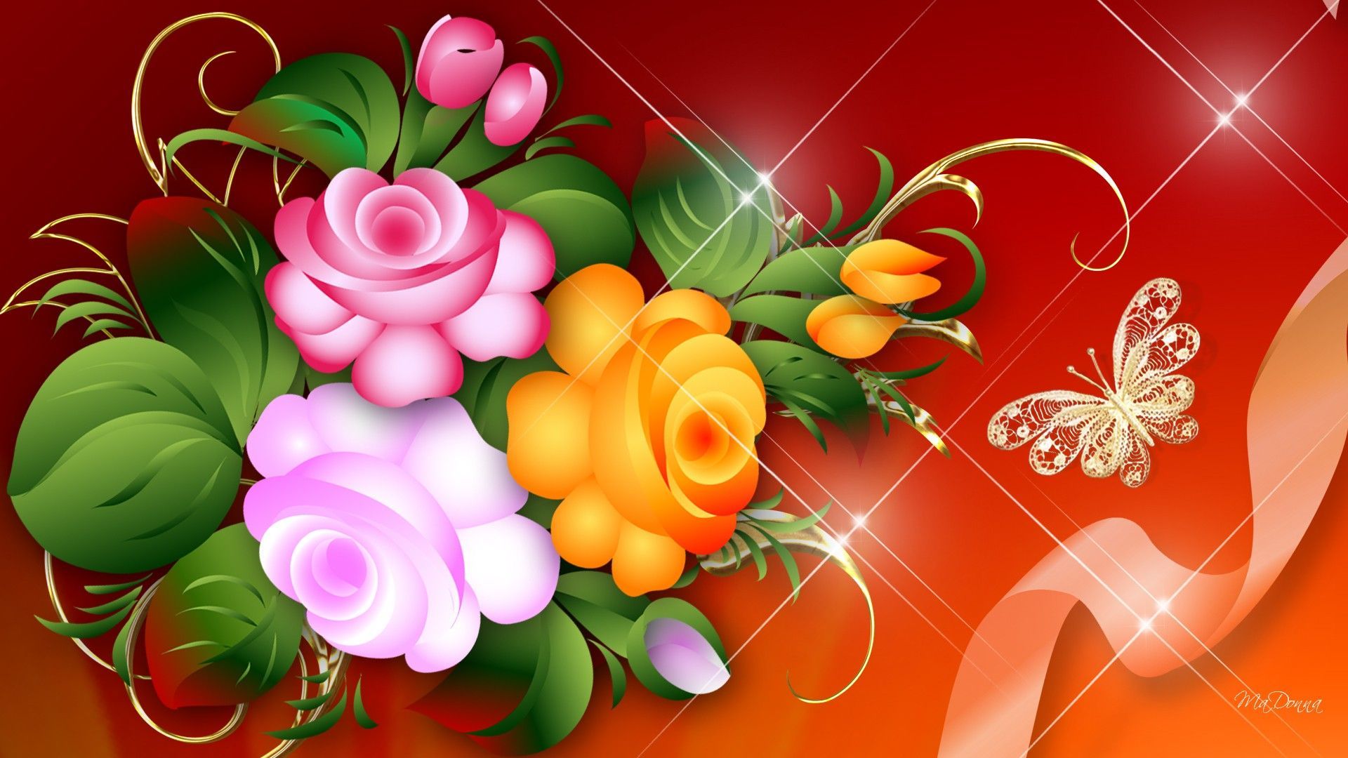 Bright Flowers Wallpapers