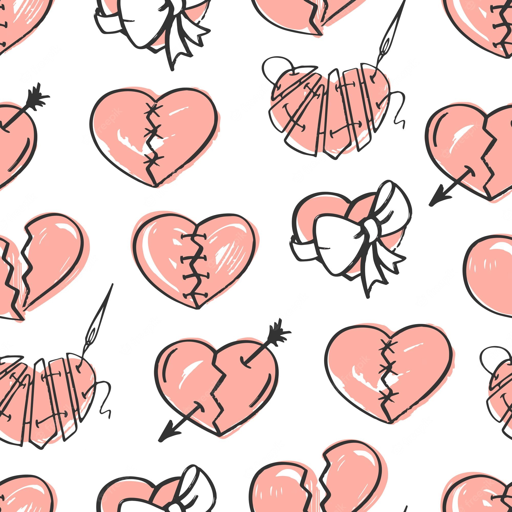 Broken Heart Pink Wallpapers