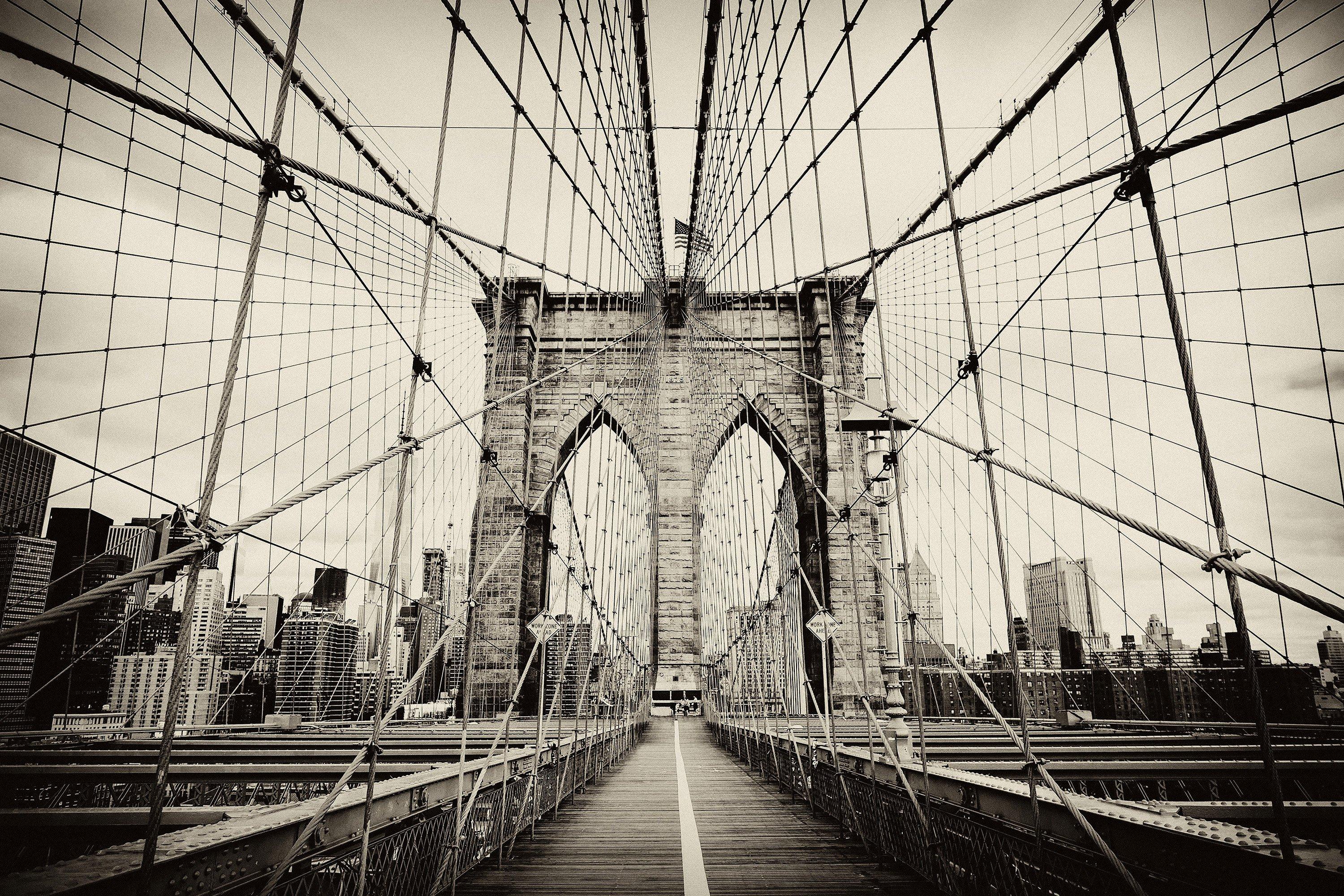 Brooklyn Bridge Black And White Wallpapers