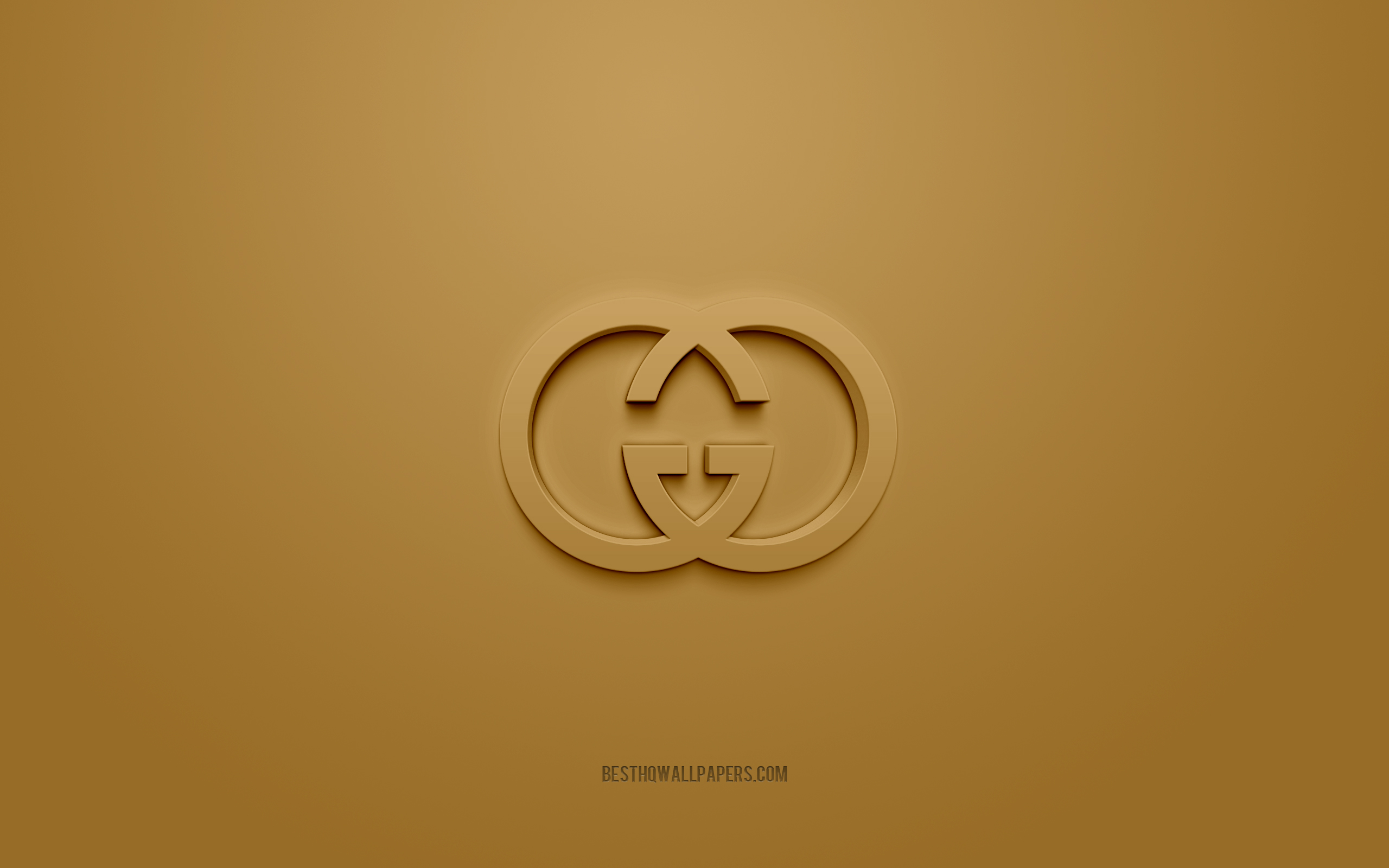 Brown Gucci Logo Wallpapers