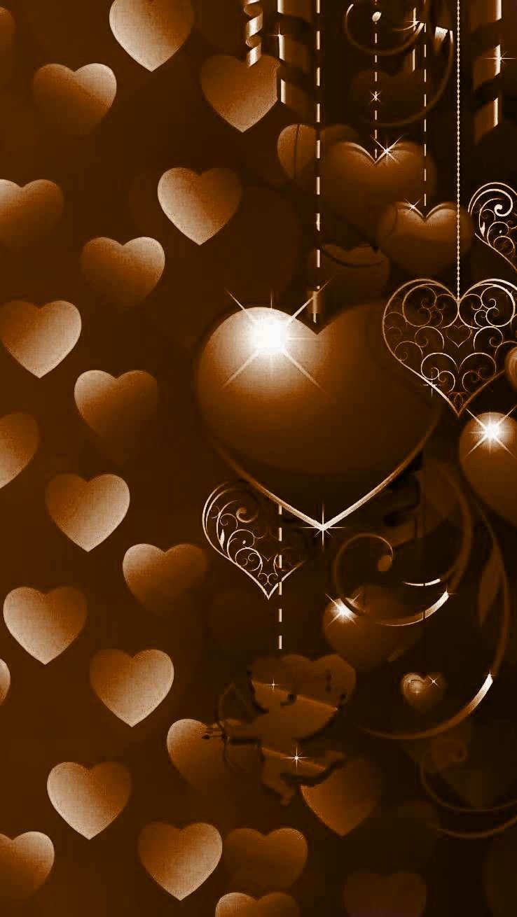 Brown Heart Wallpapers