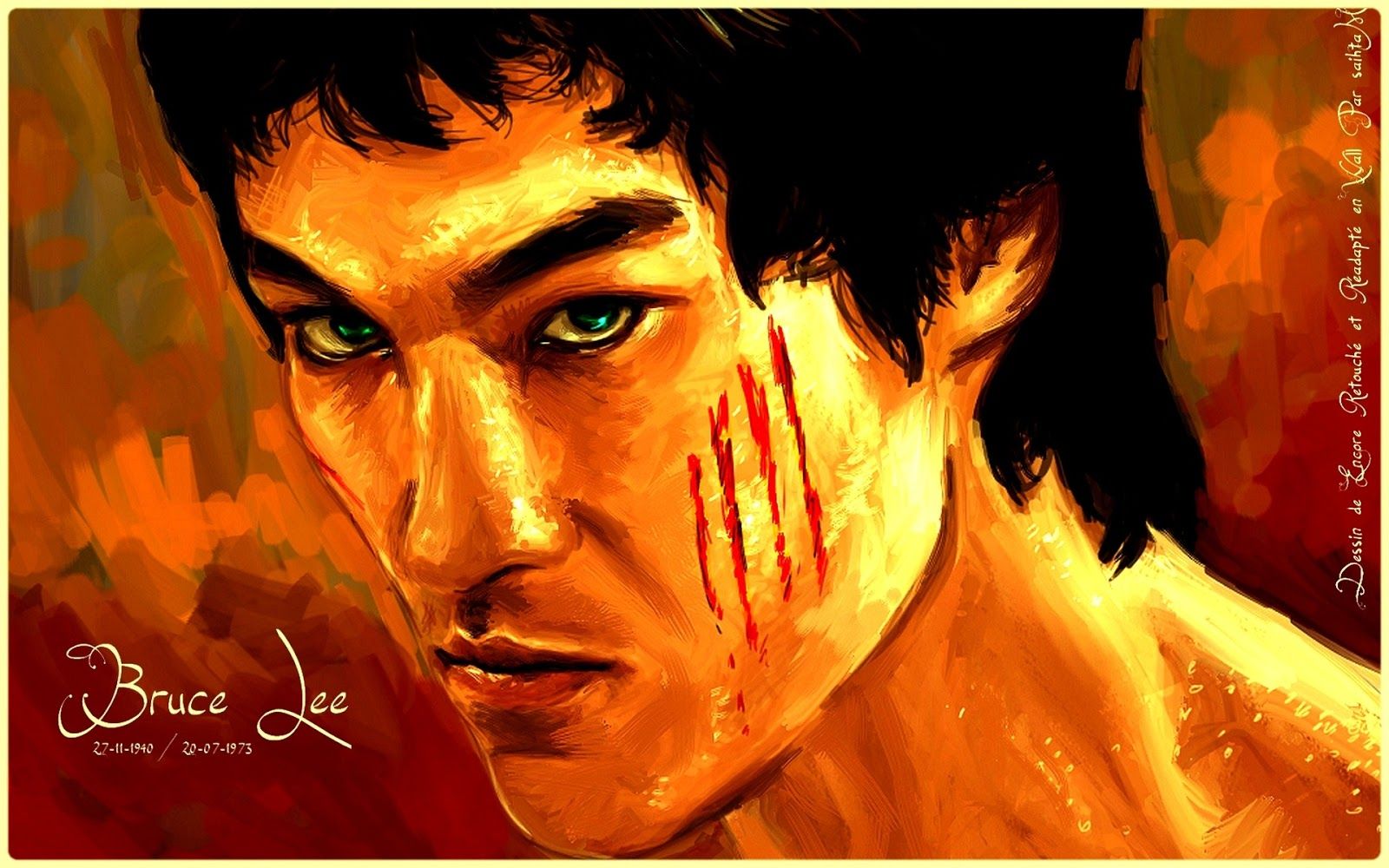 Bruce Lee Cartoon Images Wallpapers