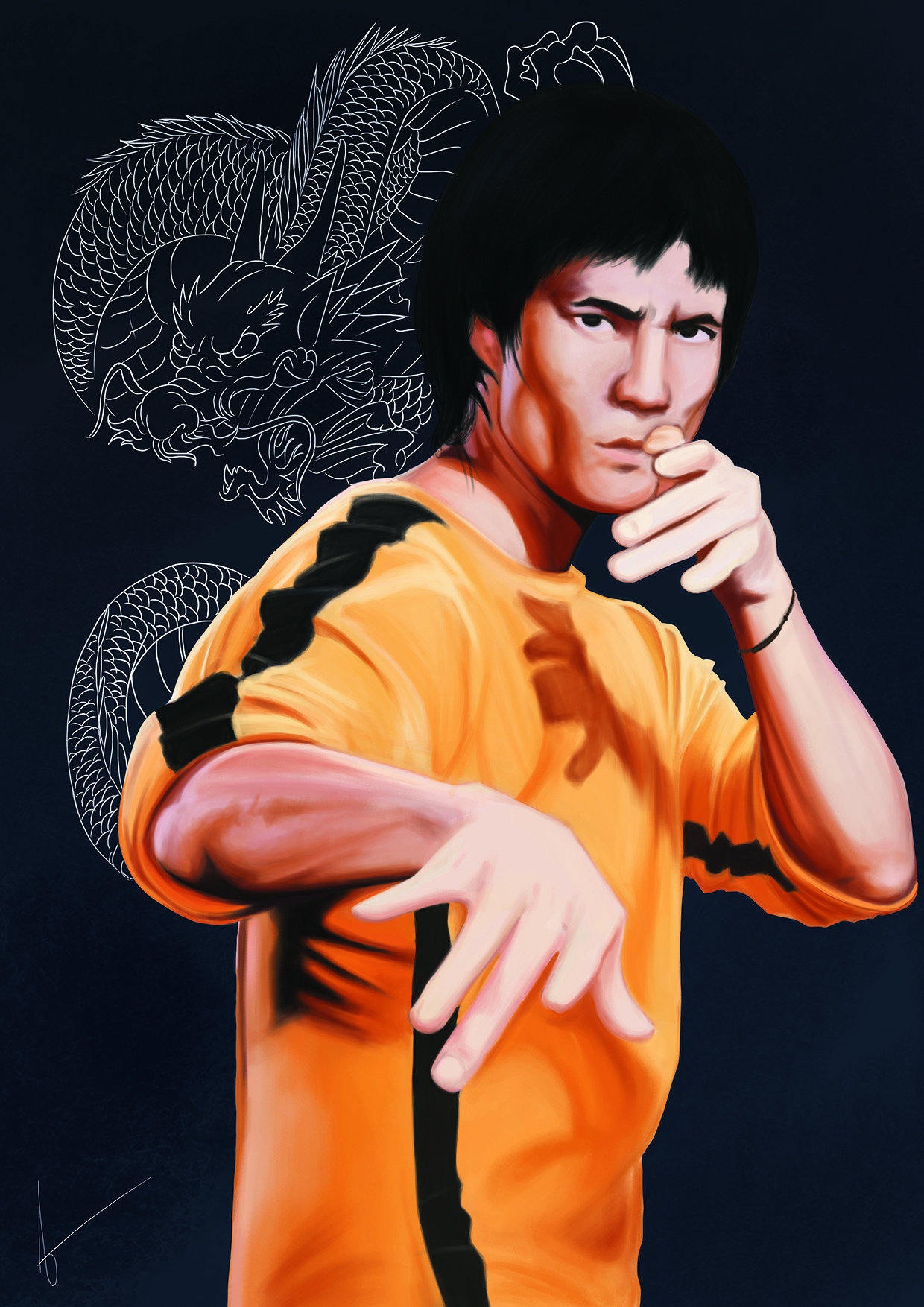 Bruce Lee Cartoon Images Wallpapers