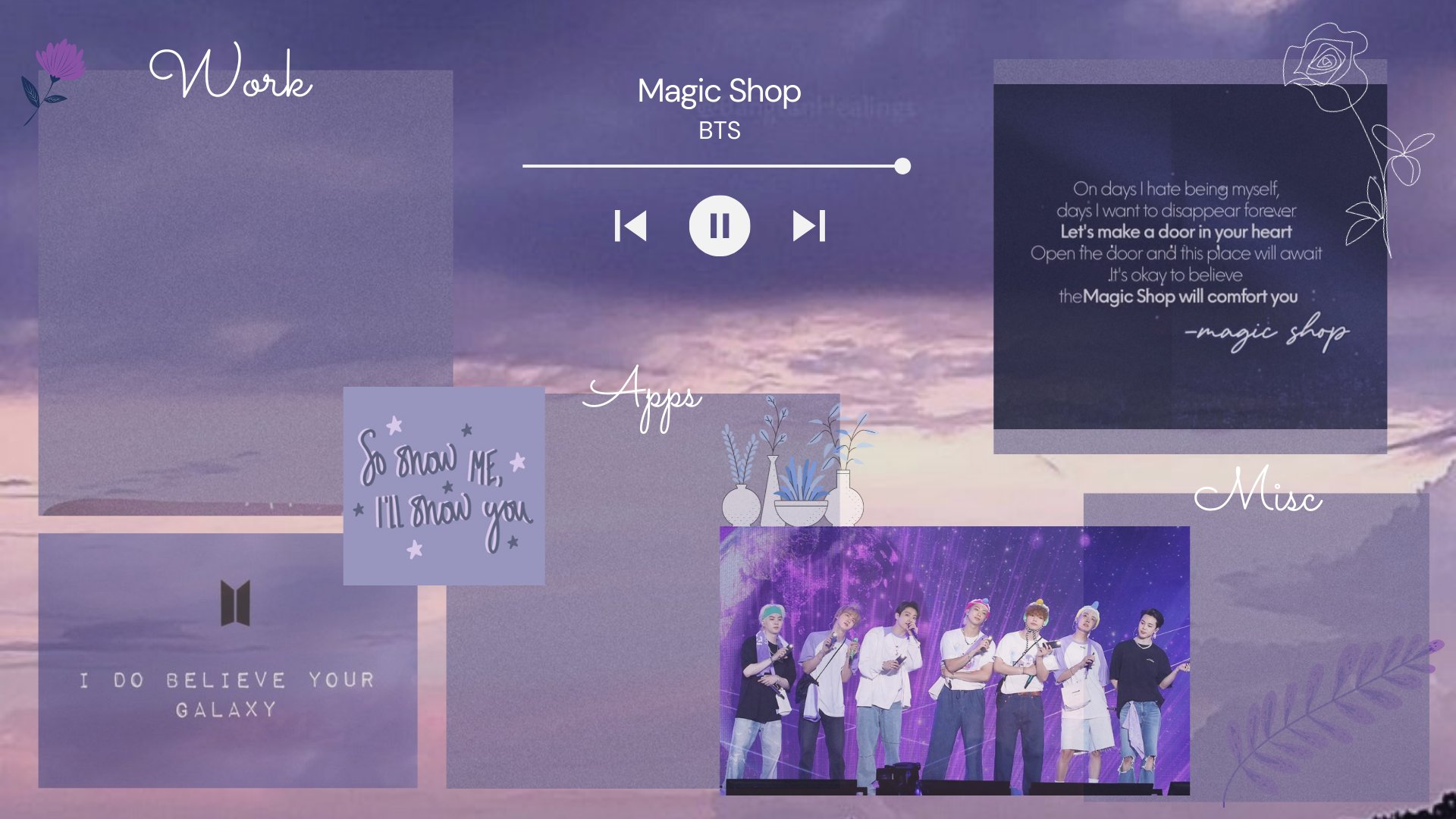 Bts Aesthetic Desktop Wallpapers