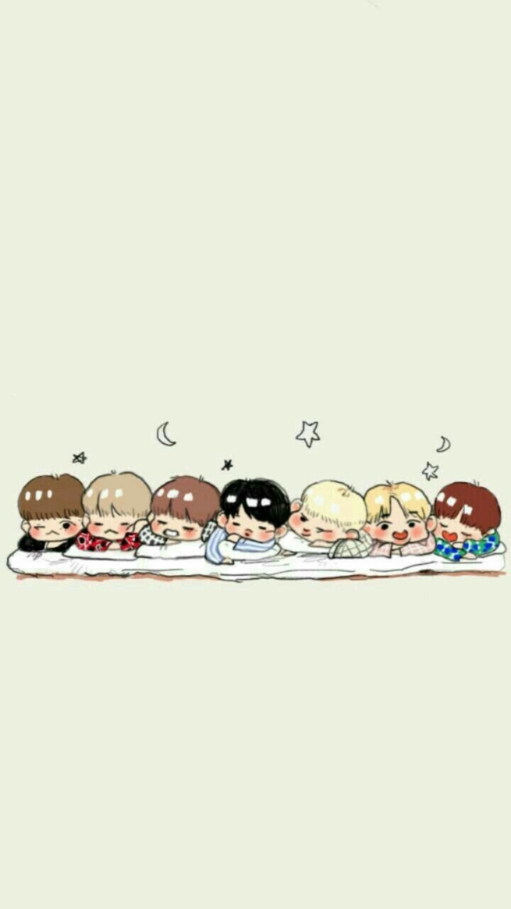 Bts Cartoon Wallpapers