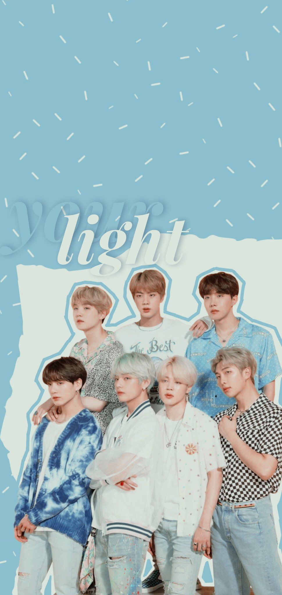 Bts Light Blue Aesthetic Wallpapers