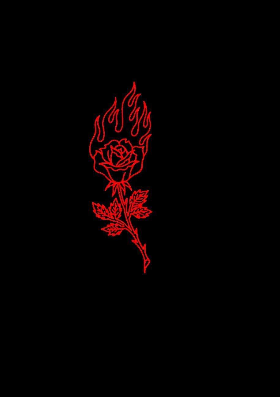 Burning Rose Wallpapers