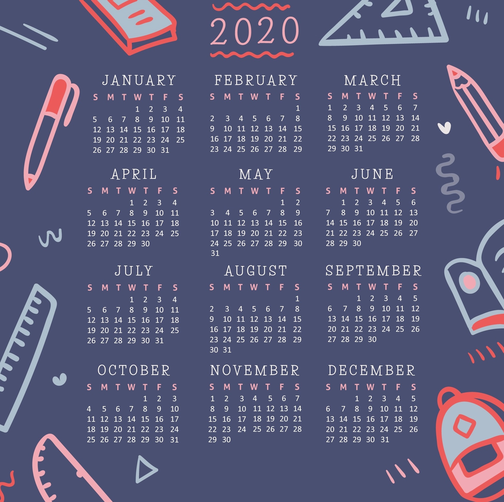 Calendar 2020 Wallpapers