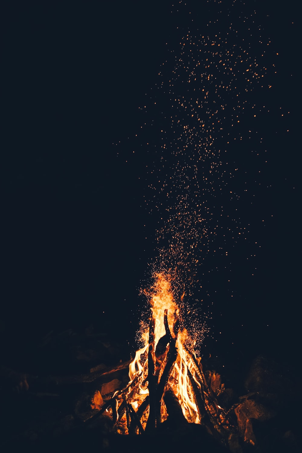 Campfire In Winter Wallpapers