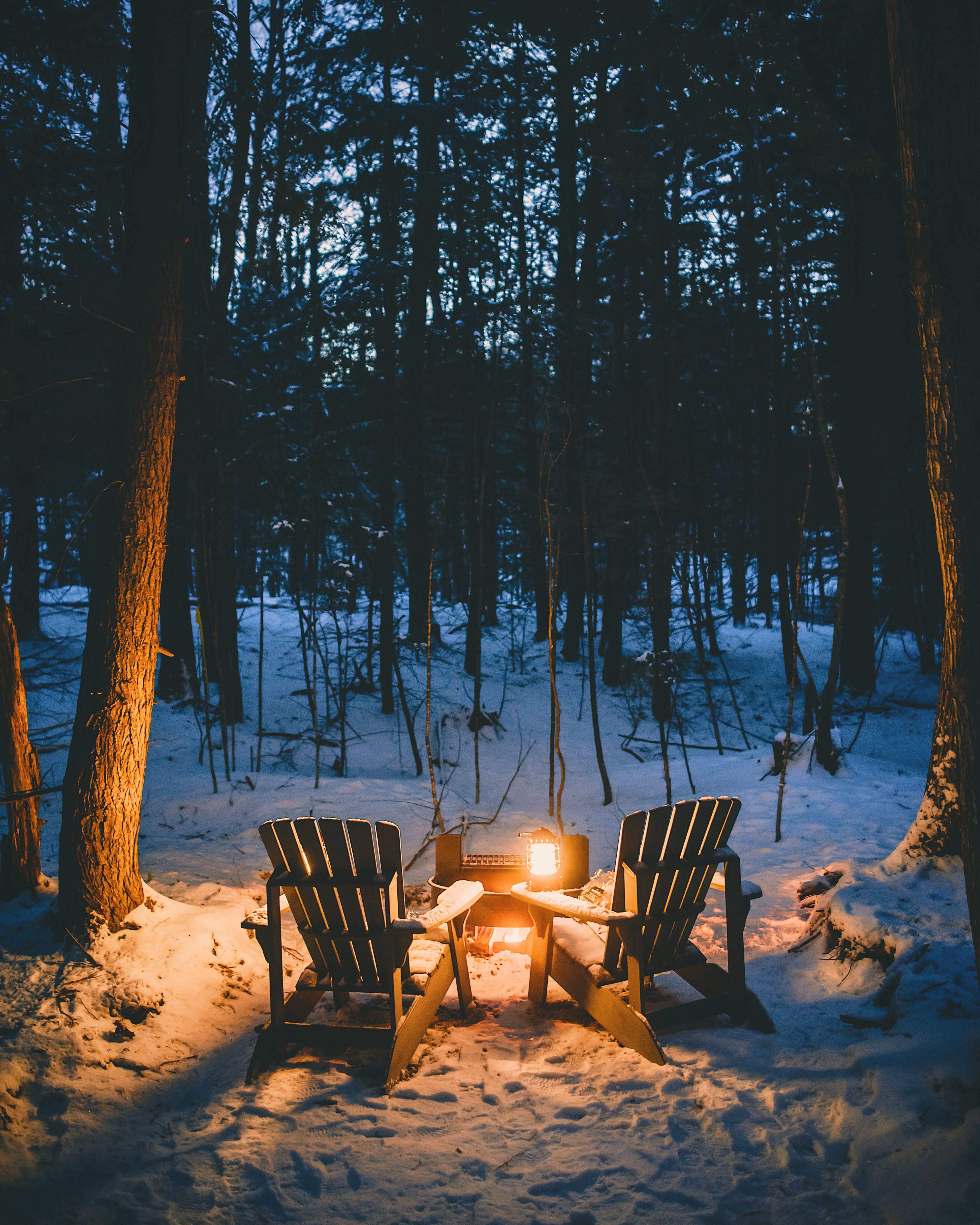 Campfire In Winter Wallpapers