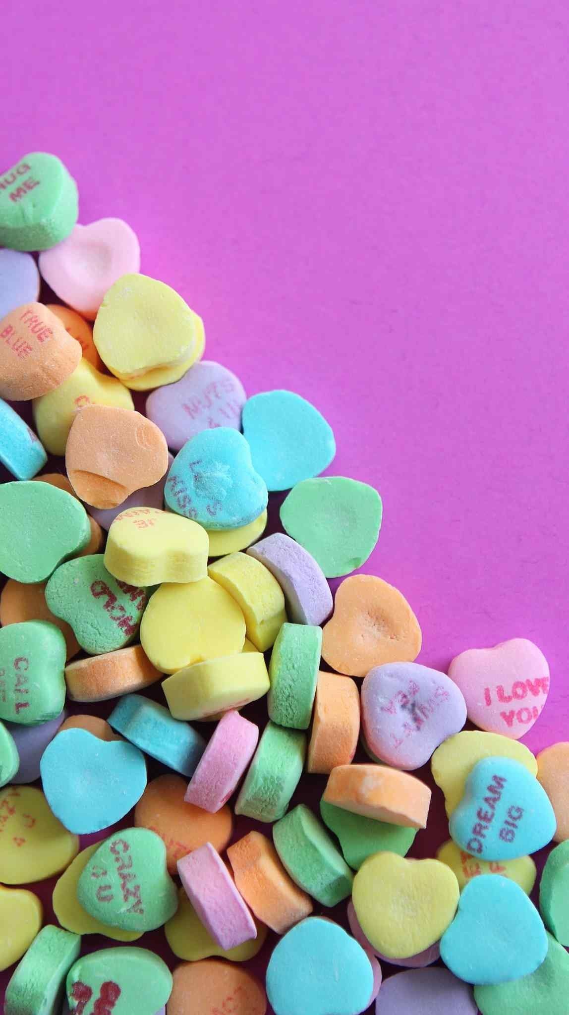 Candy Hearts Wallpapers