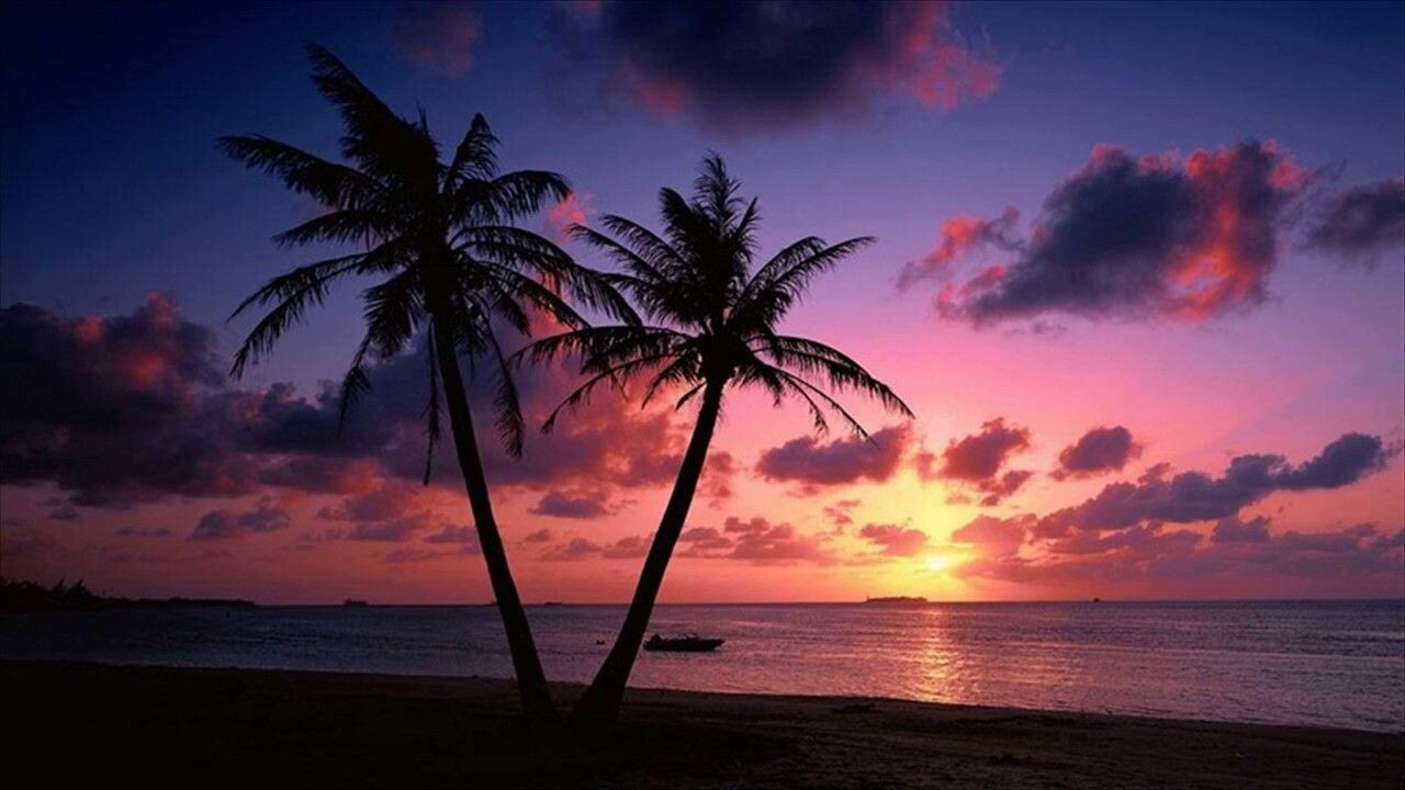 Caribbean Beach Sunset Wallpapers