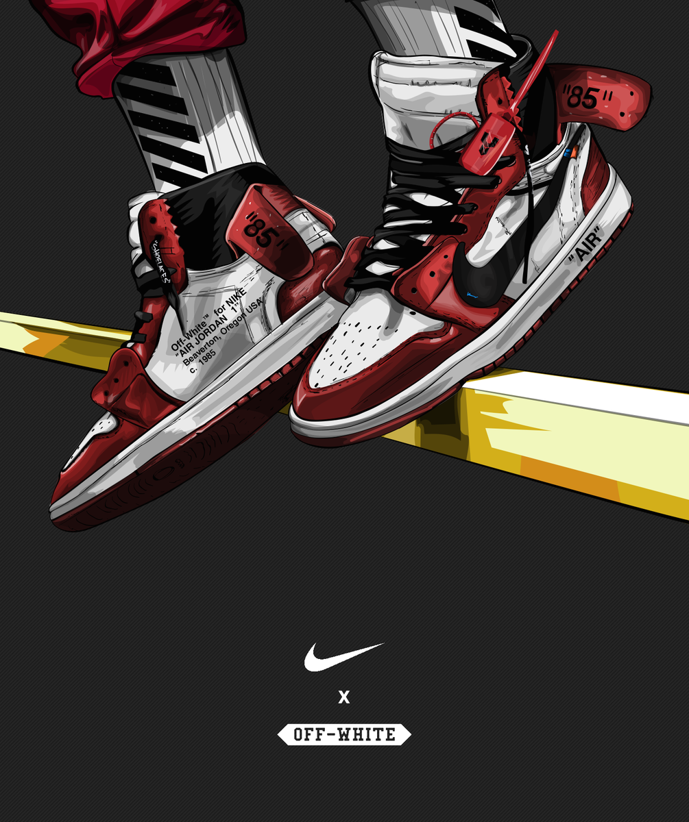 Cartoon Air Jordan 1 Wallpapers