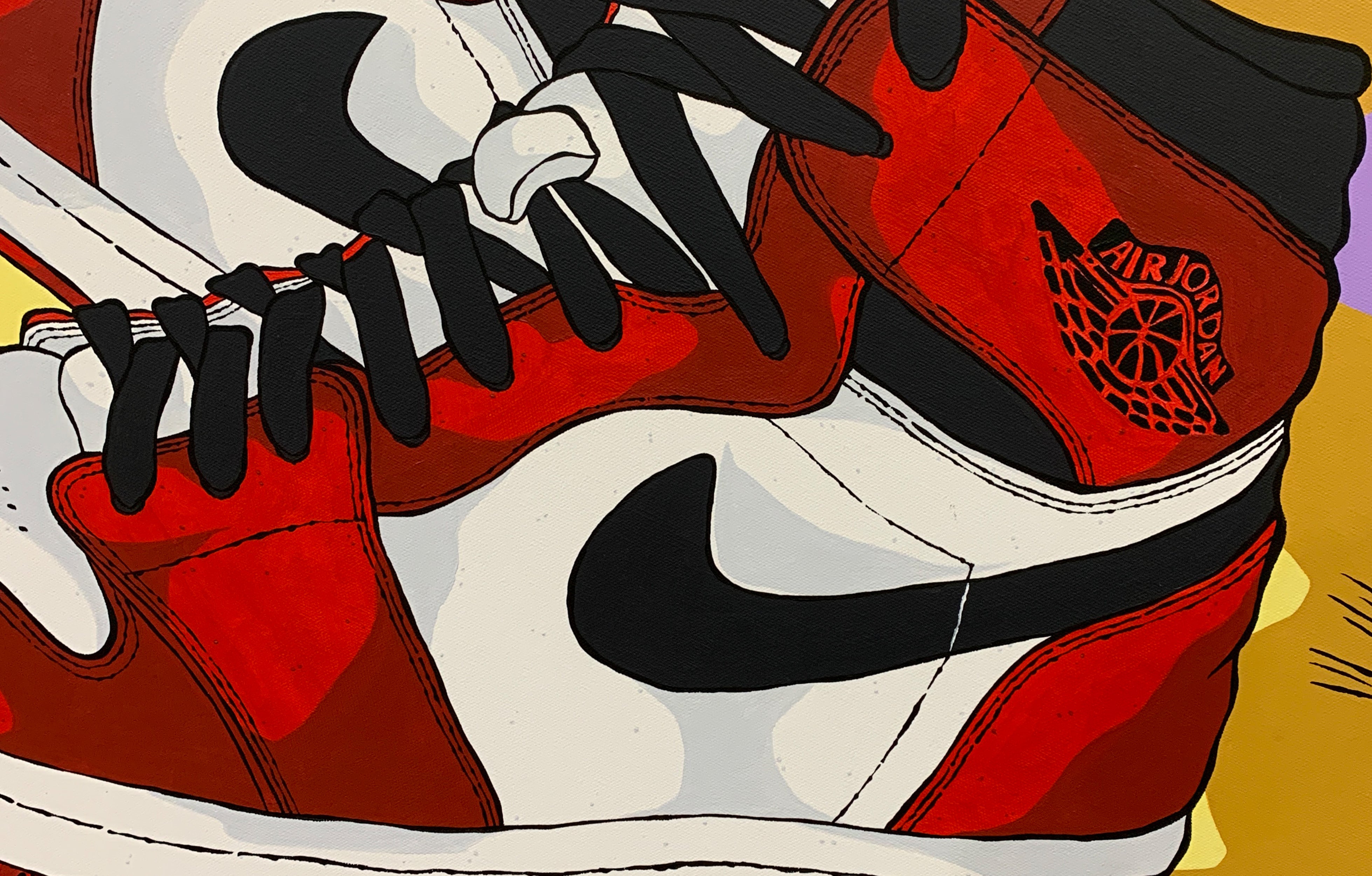 Cartoon Air Jordan 1 Wallpapers