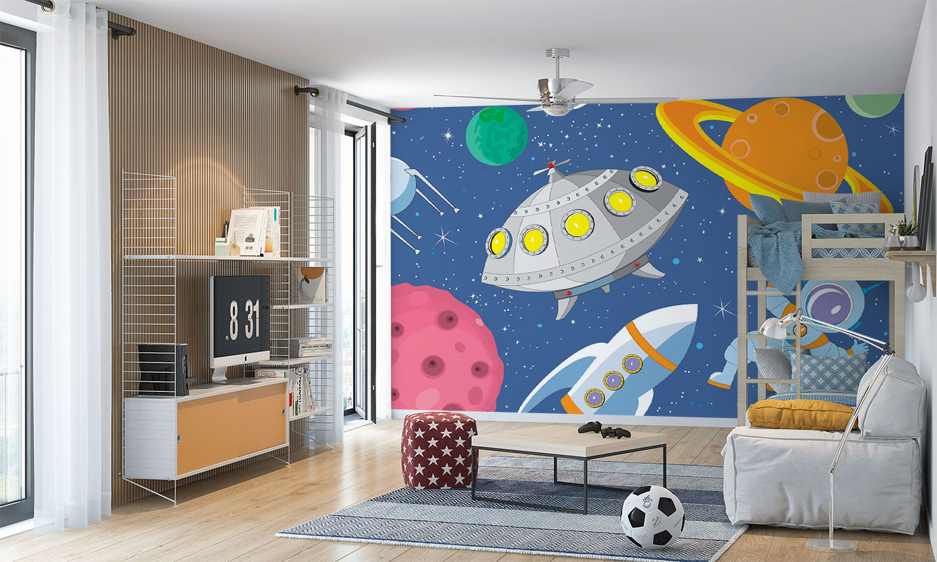 Cartoon Astronaut Floating Wallpapers