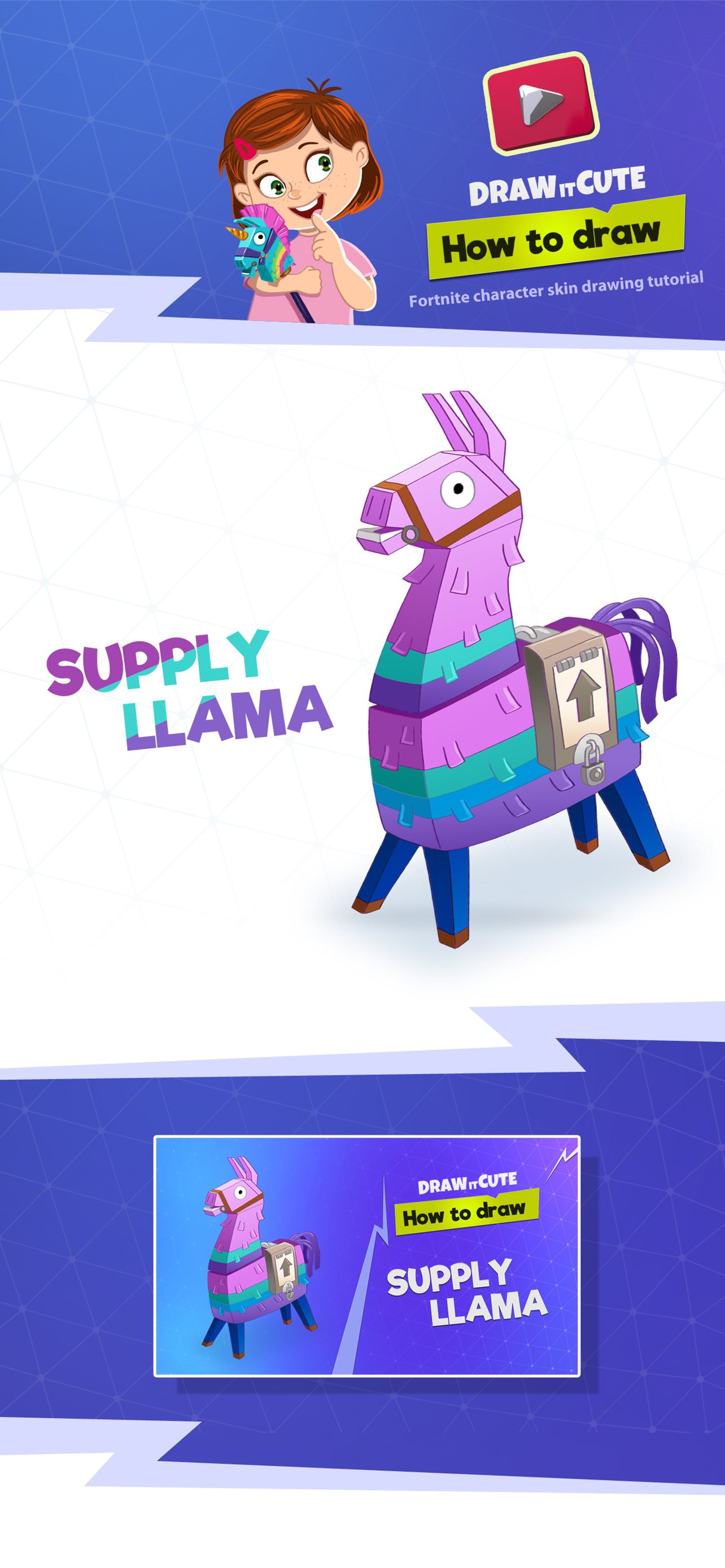 Cartoon Fortnite Llama Wallpapers