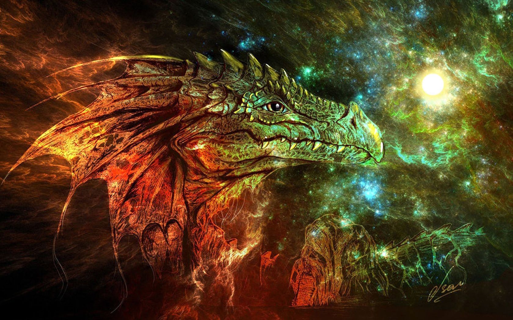 Celestial Dragon Art Wallpapers