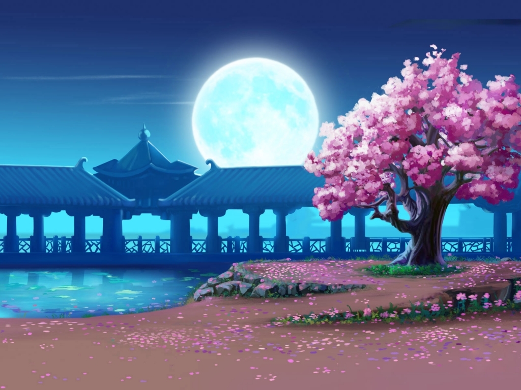 Cherry Blossom Drawing Wallpapers