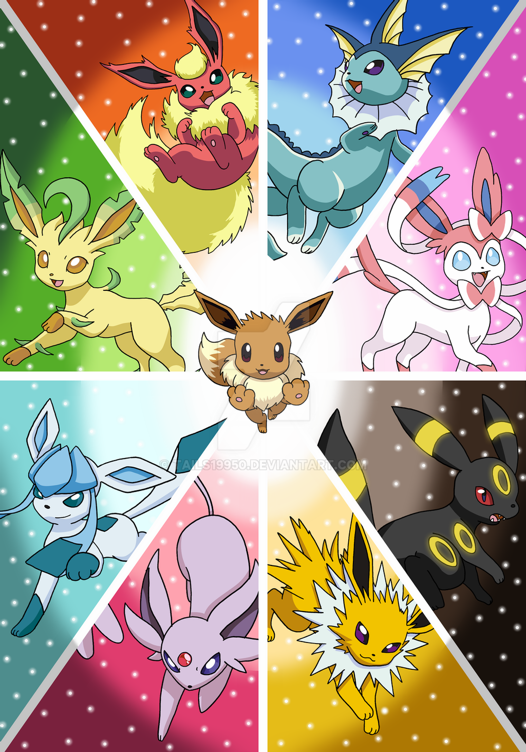 Chibi Eeveelutions Human Wallpapers