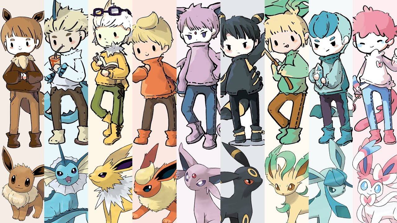 Chibi Eeveelutions Human Wallpapers