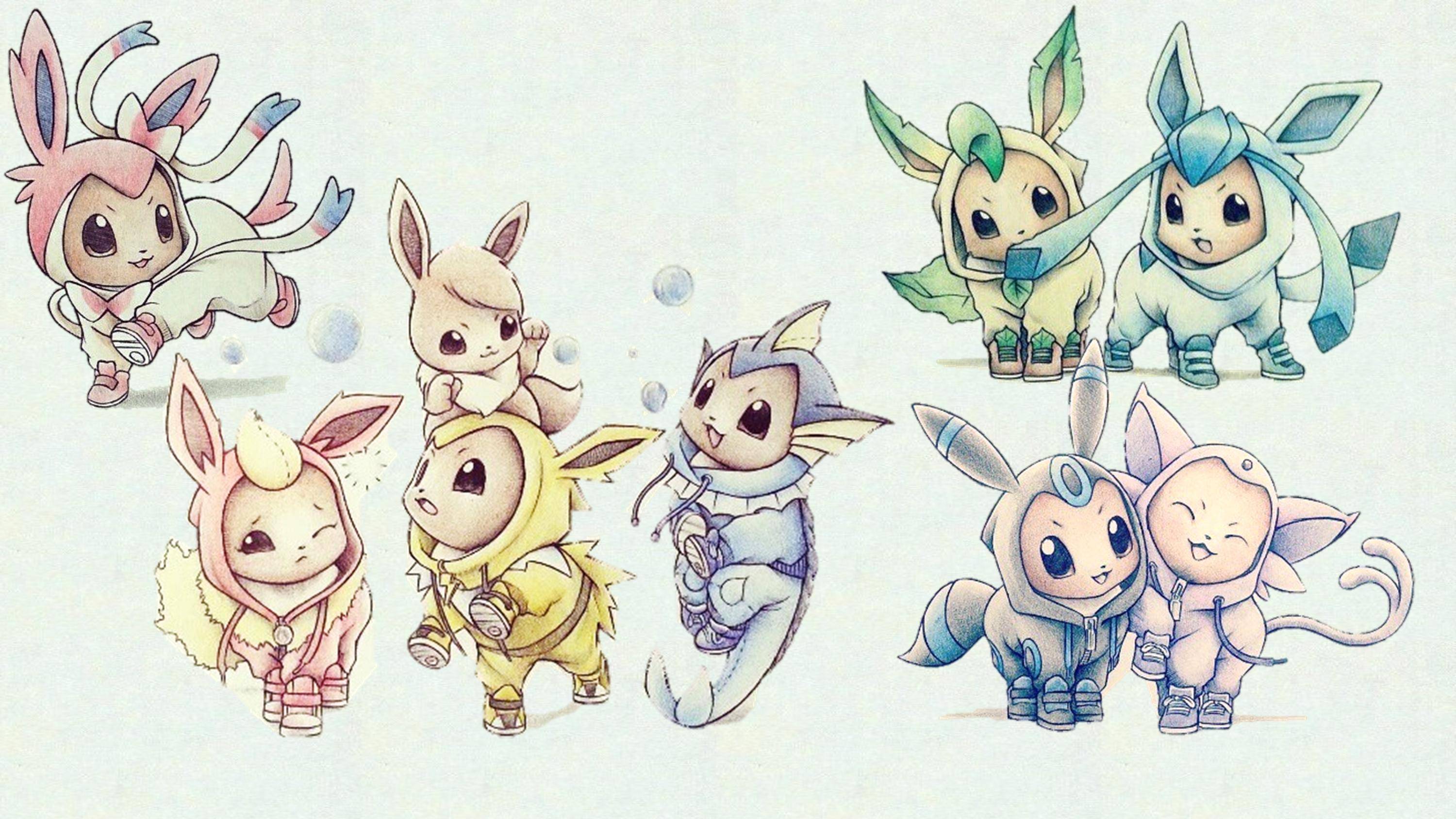 Chibi Eeveelutions Human Wallpapers