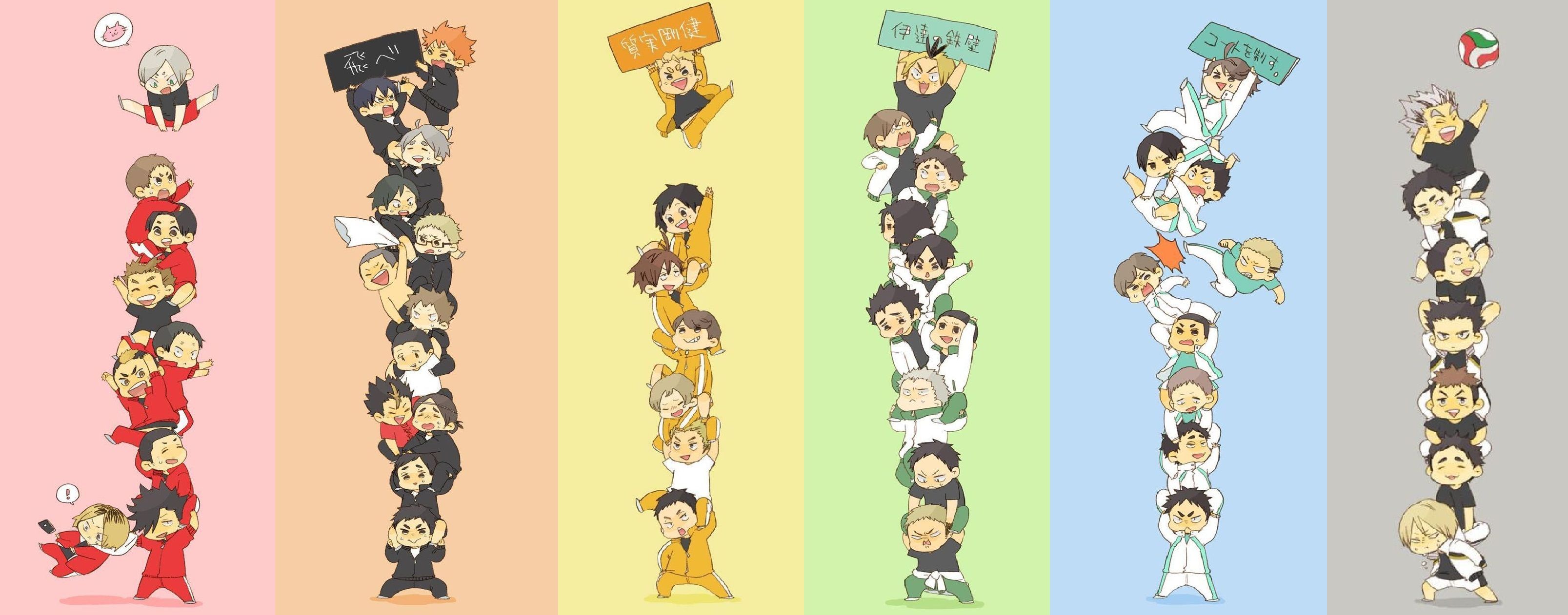 Chibi Haikyuu Characters Wallpapers