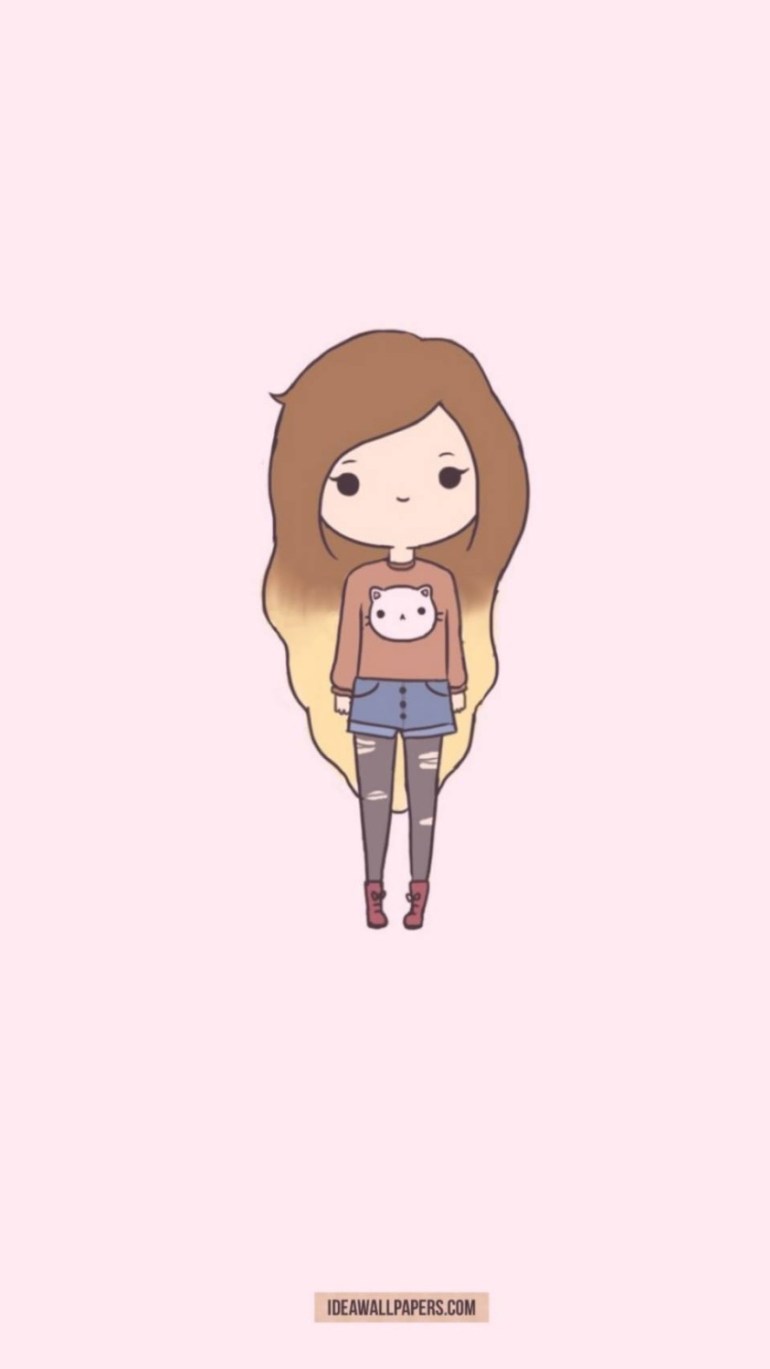 Chibi Hipster Girl Wallpapers