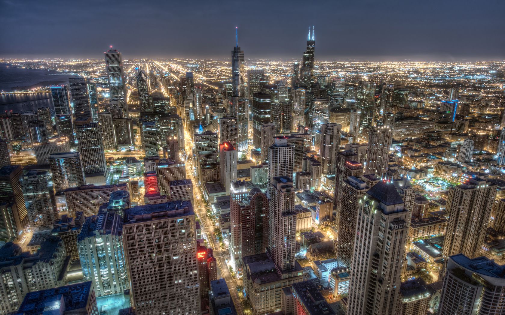 Chicago Skyline Triple Monitor Wallpapers