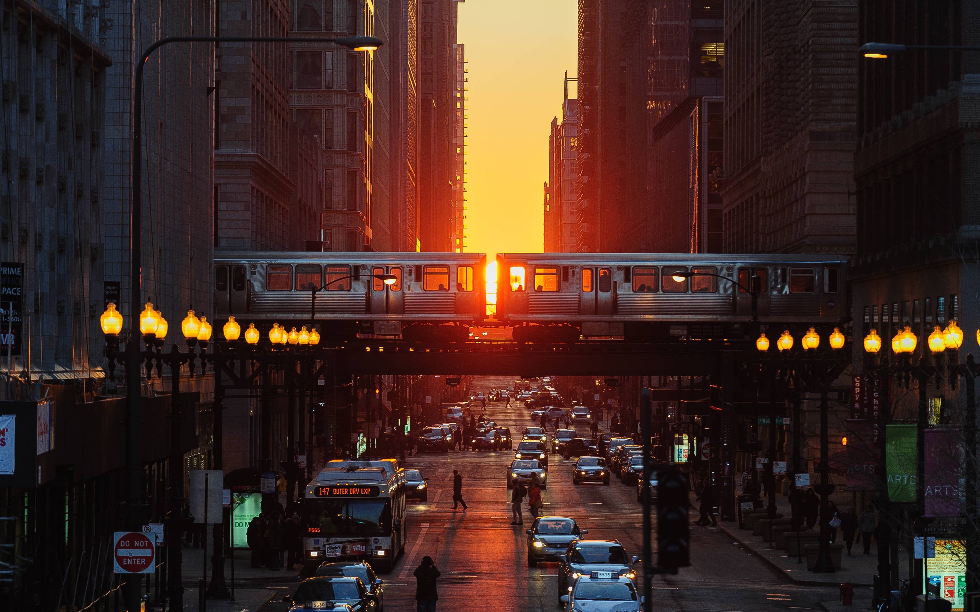 Chicago Sunset Wallpapers