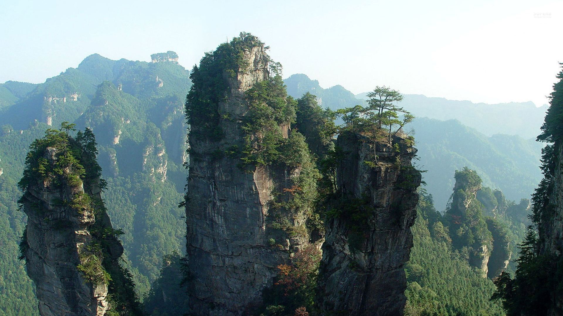 Chinese Temple On Mountain Wallpapers