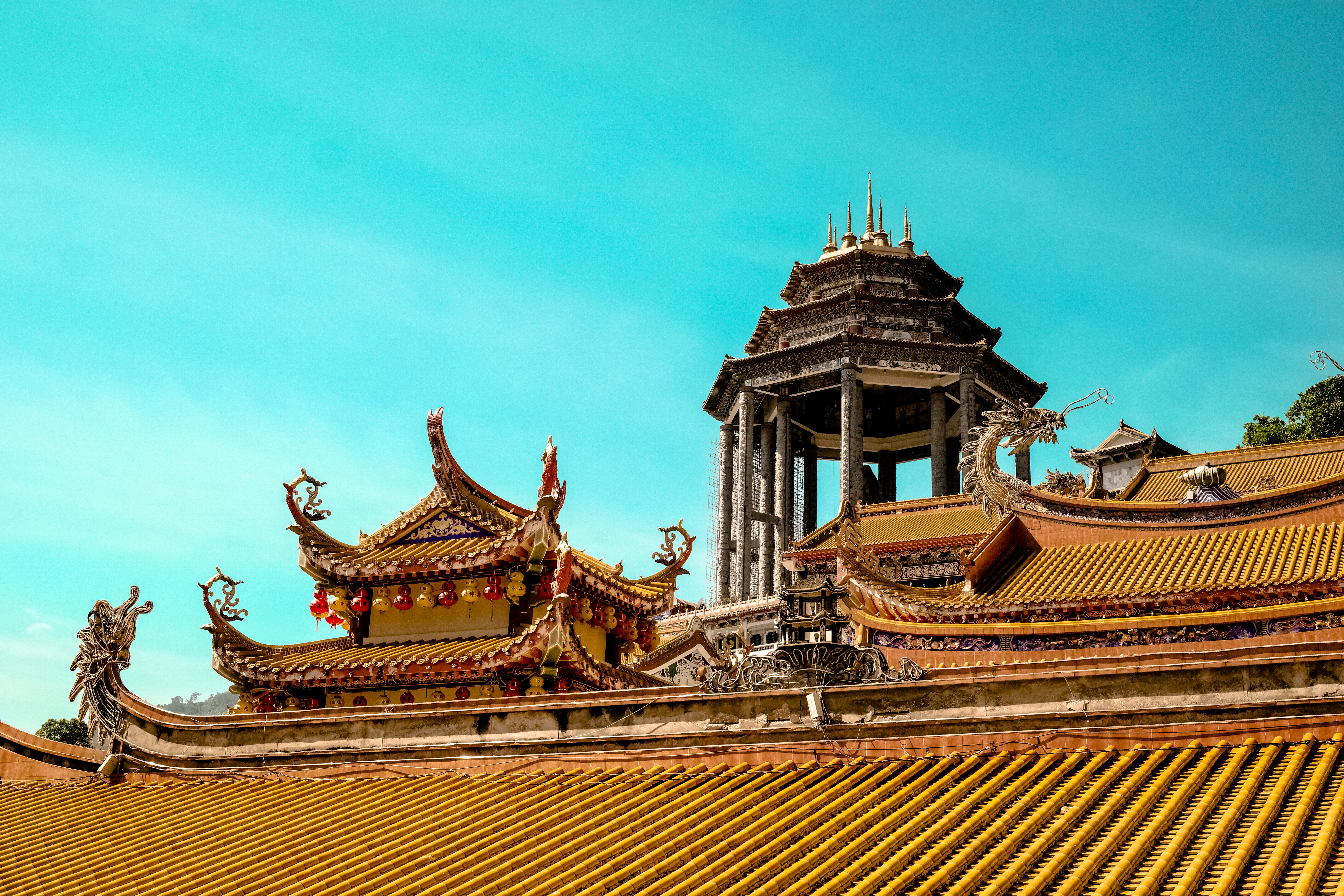 Chinese Temple On Mountain Wallpapers