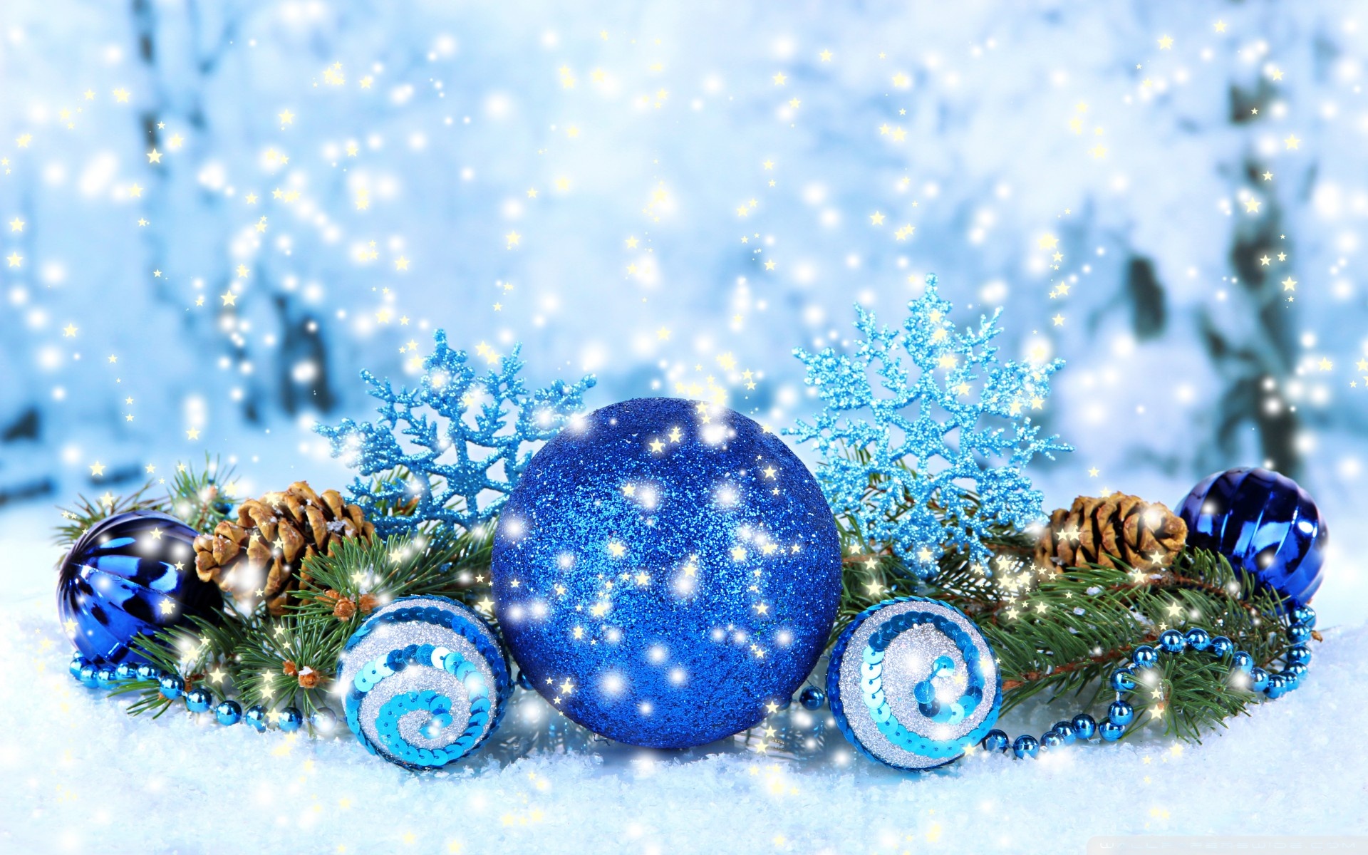 Christmas Blue Wallpapers