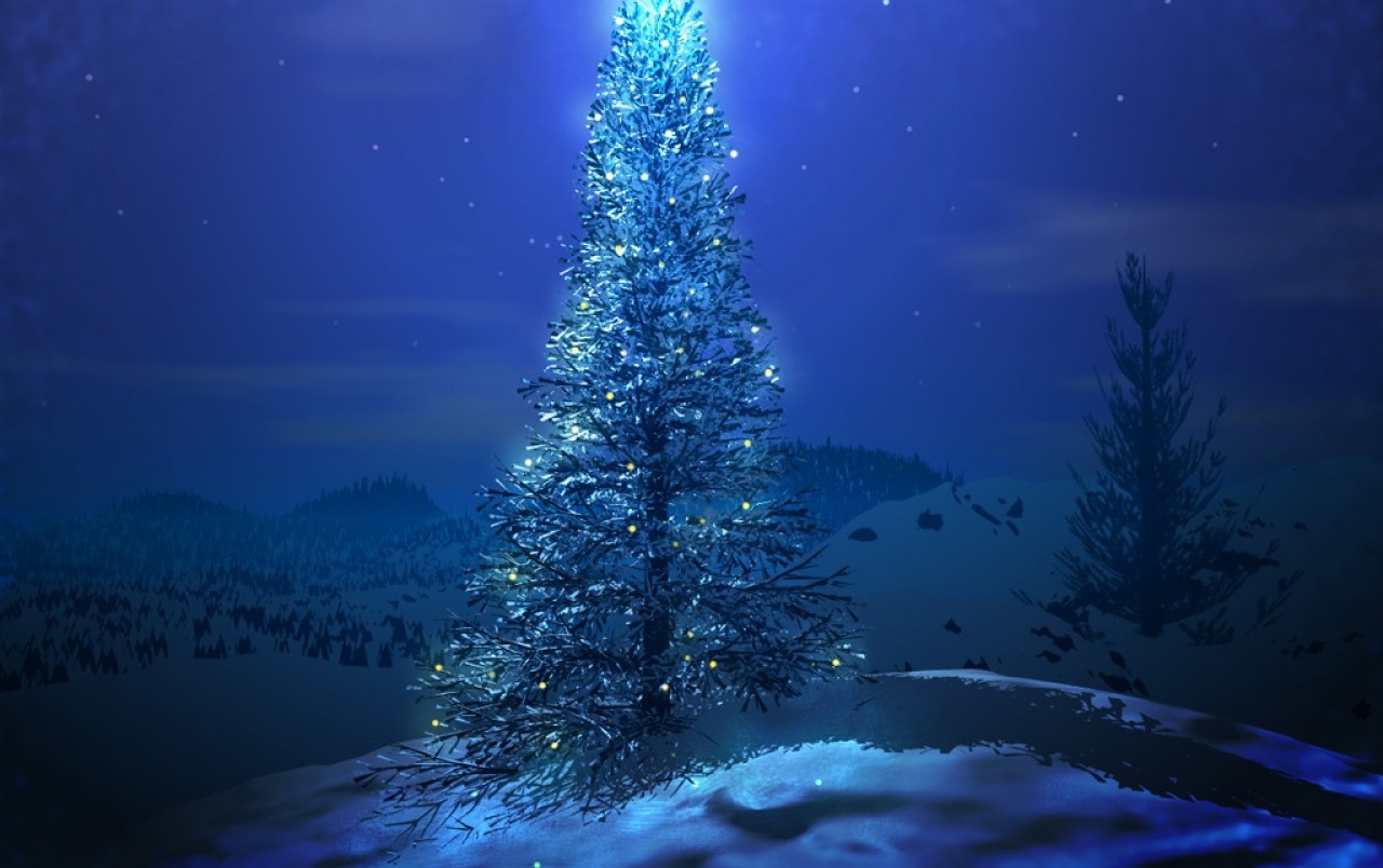 Christmas Blue Wallpapers