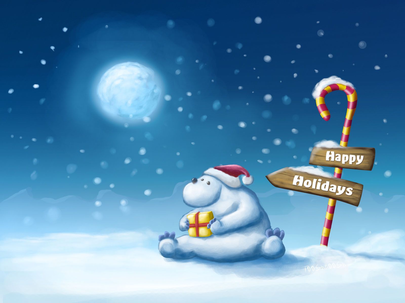 Christmas Polar Bear Wallpapers