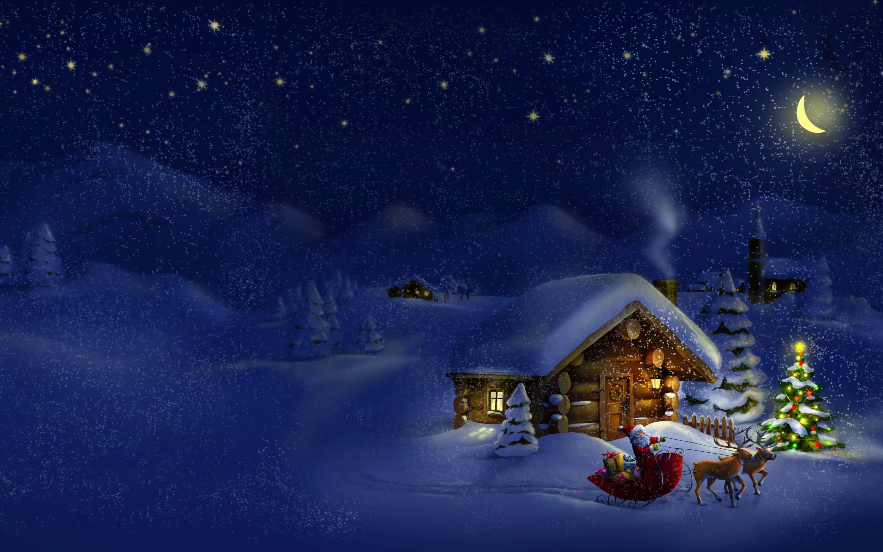 Christmas Village Hd Wallpapers