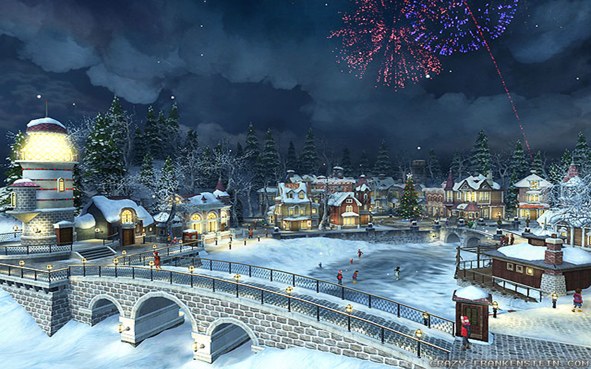 Christmas Village Hd Wallpapers