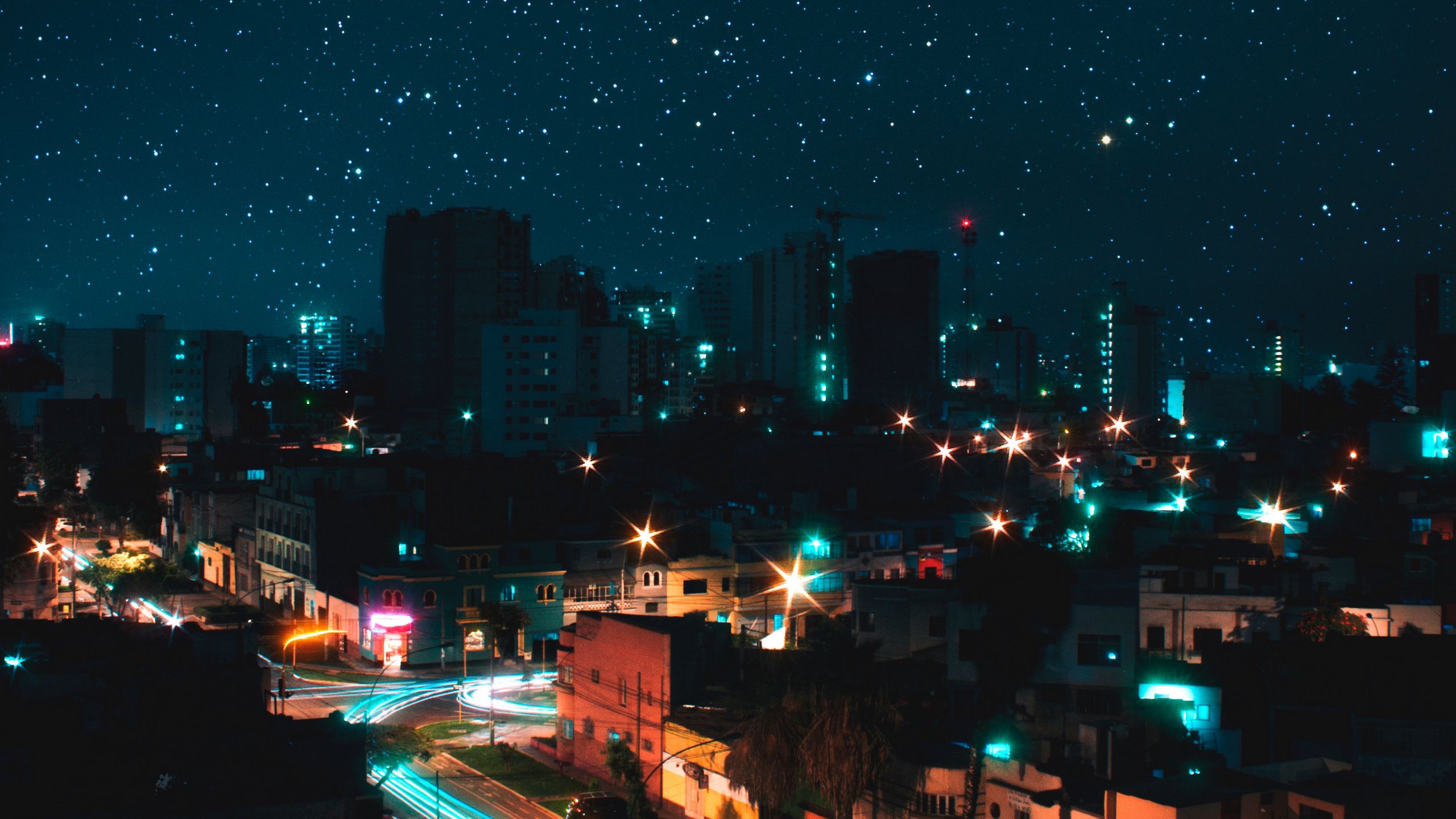 City Night Skyline Wallpapers