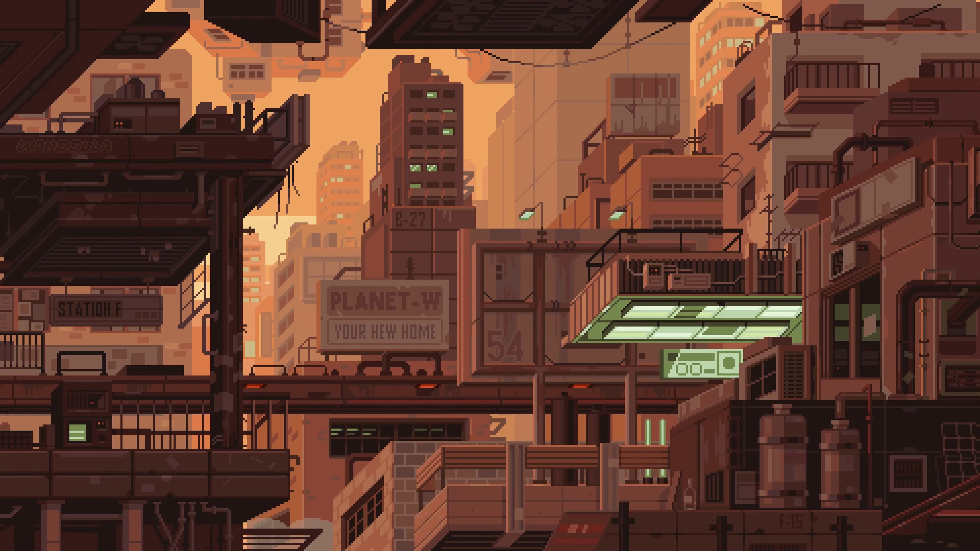 City Pixel Art Wallpapers