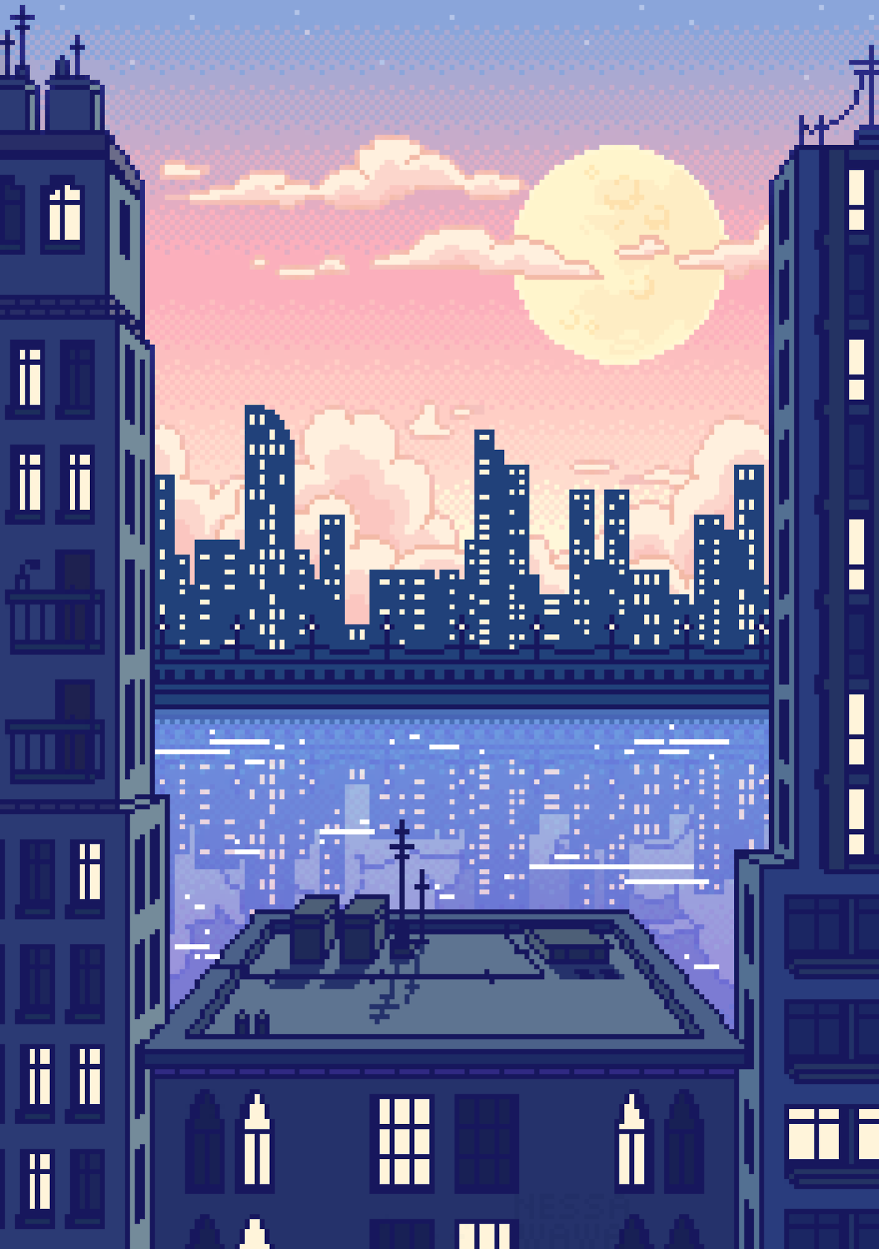 City Pixel Art Wallpapers