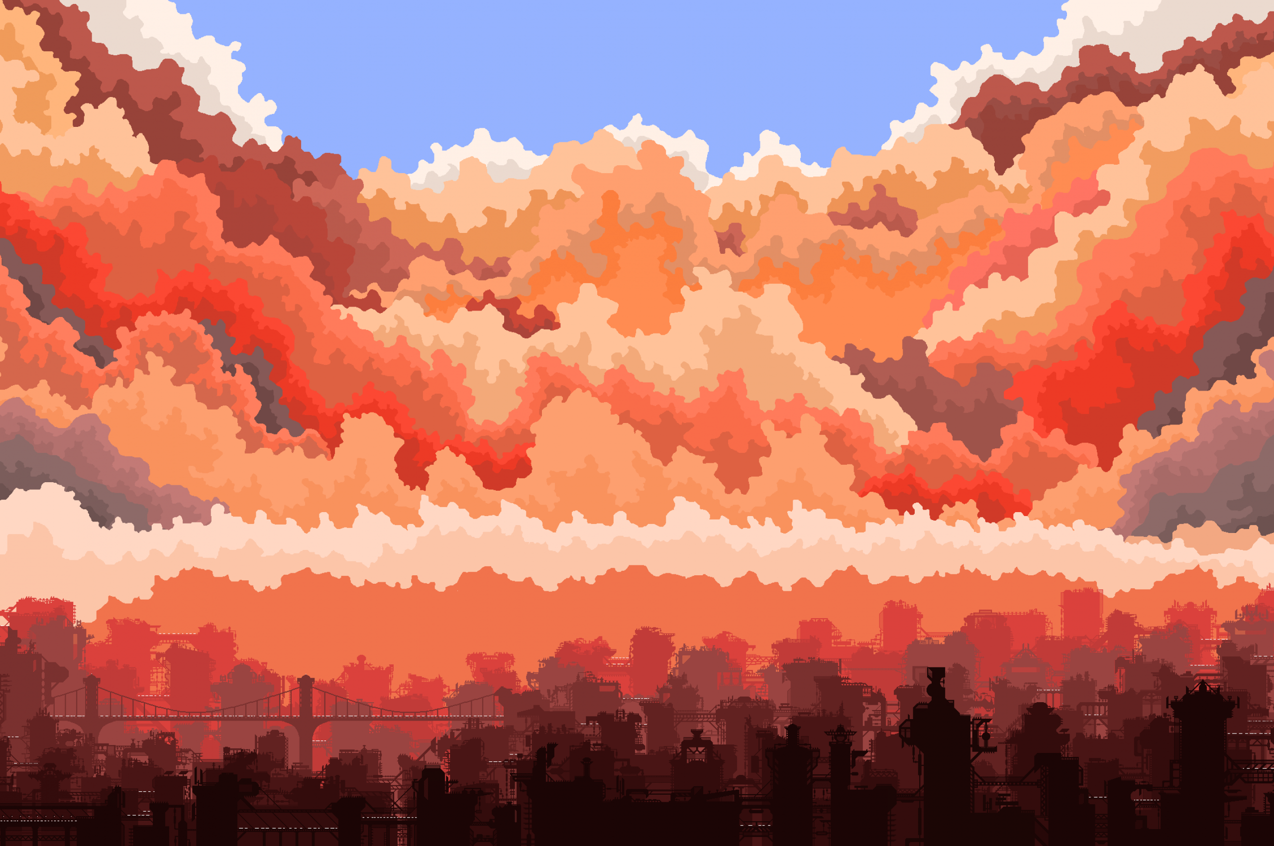 City Pixel Art Wallpapers