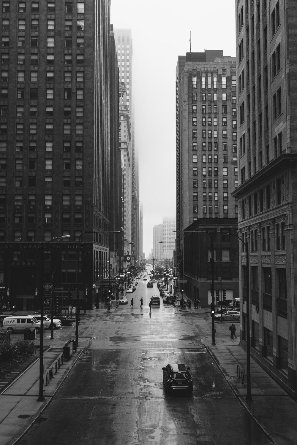 City Street Black And White Wallpapers